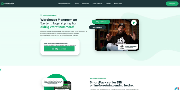Smartpack ApSs website